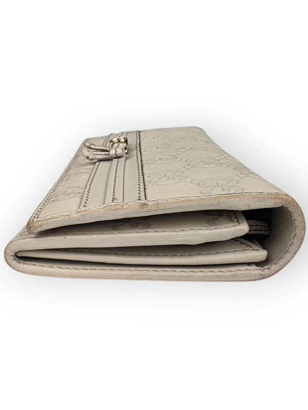 Gucci Guccissima Bow Signature Wallet Ivory - Picture 6 of 16